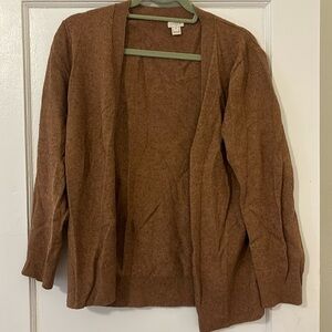 Brown j crew cardigan